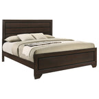 Villeparisis Dark Cocoa Eastern King Panel Bed