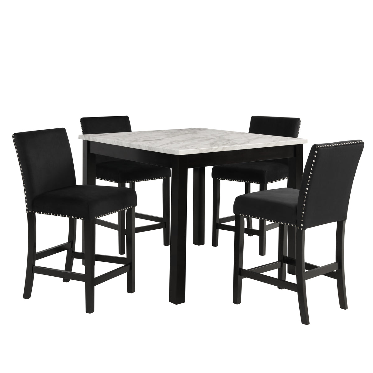 5pc Counter Height Dining Set Square