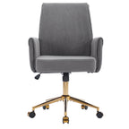 Mid-Back Liftable Office Chair - Striped Fabric