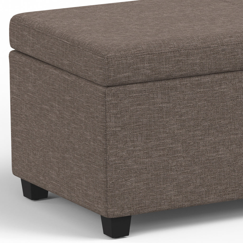 Avalon Extra Large Storage Ottoman Bench - Fawn