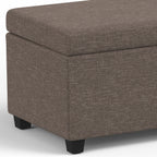 Avalon Extra Large Storage Ottoman Bench - Fawn