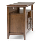 Redmond 54 Inch Wide Solid Wood Tall TV Stand in Tobacco