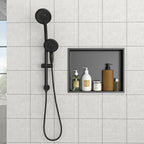 19" x 15" Stainless Steel Shower Niche in Gunmetal