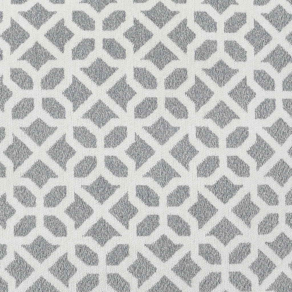 Gray Round Ottoman