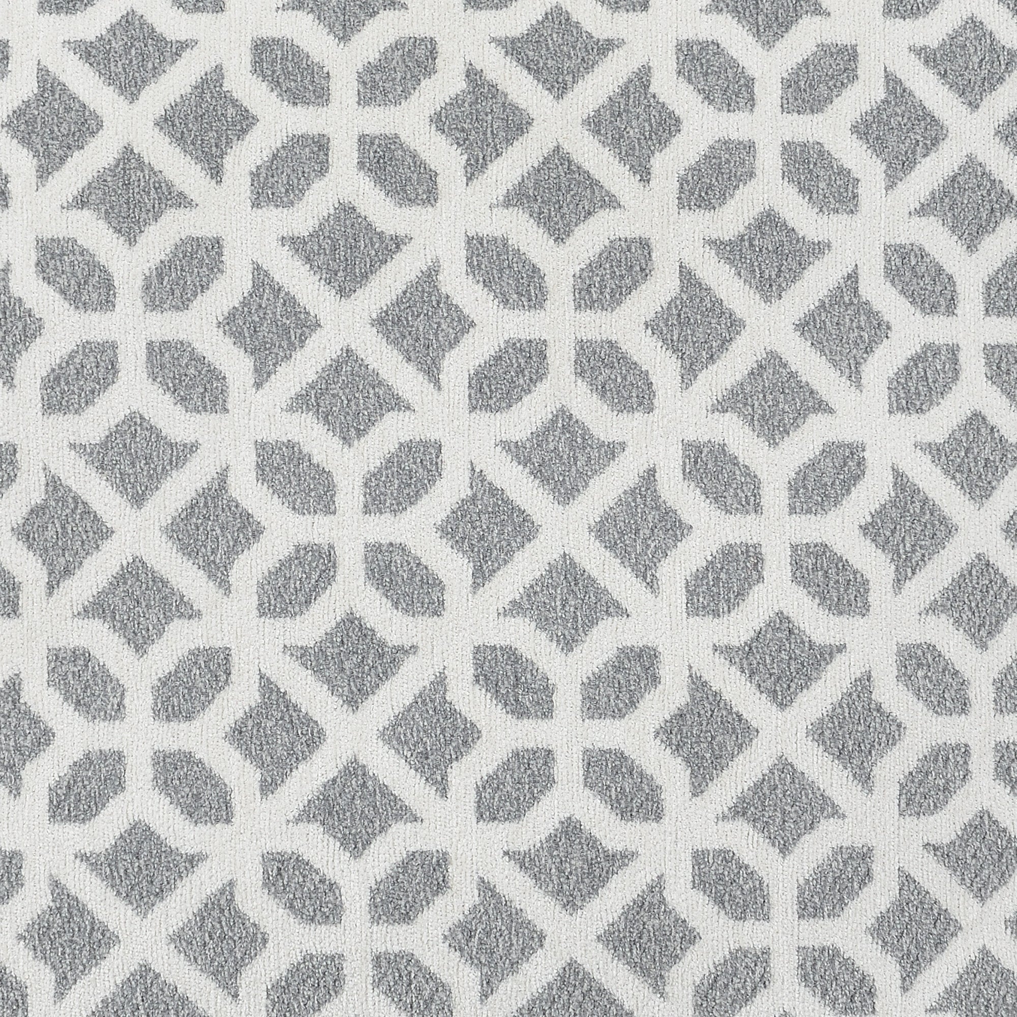 Gray Round Ottoman