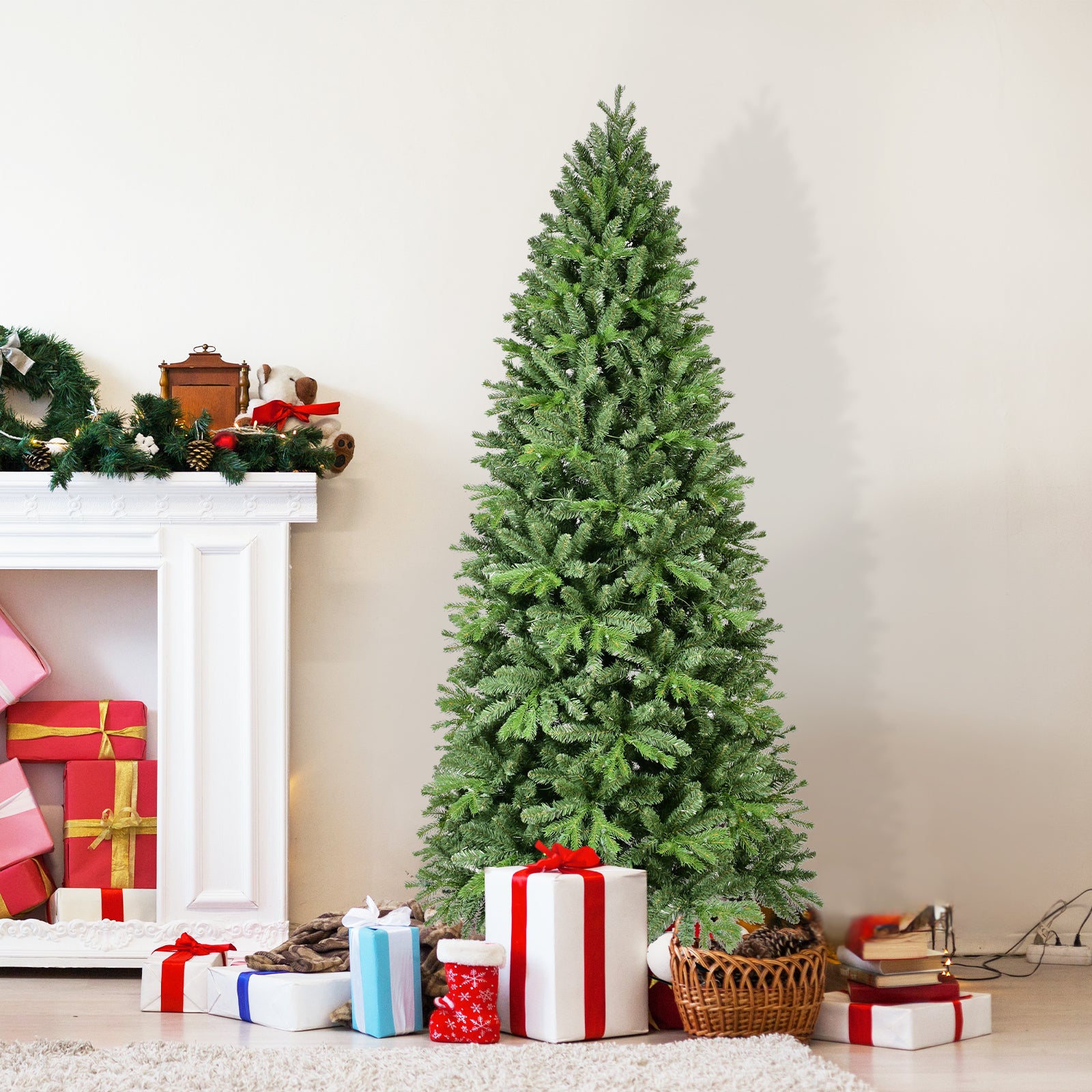 6FT Christmas Tree with 1032 Tips and 300 Warm Lights