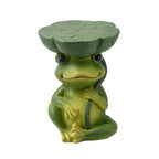 Frog Stool Garden Statue