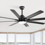 Modern 52-Inch Smart Ceiling Fan With Light