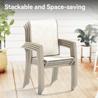 VRSHWO Garden Patio Chairs Set of 2