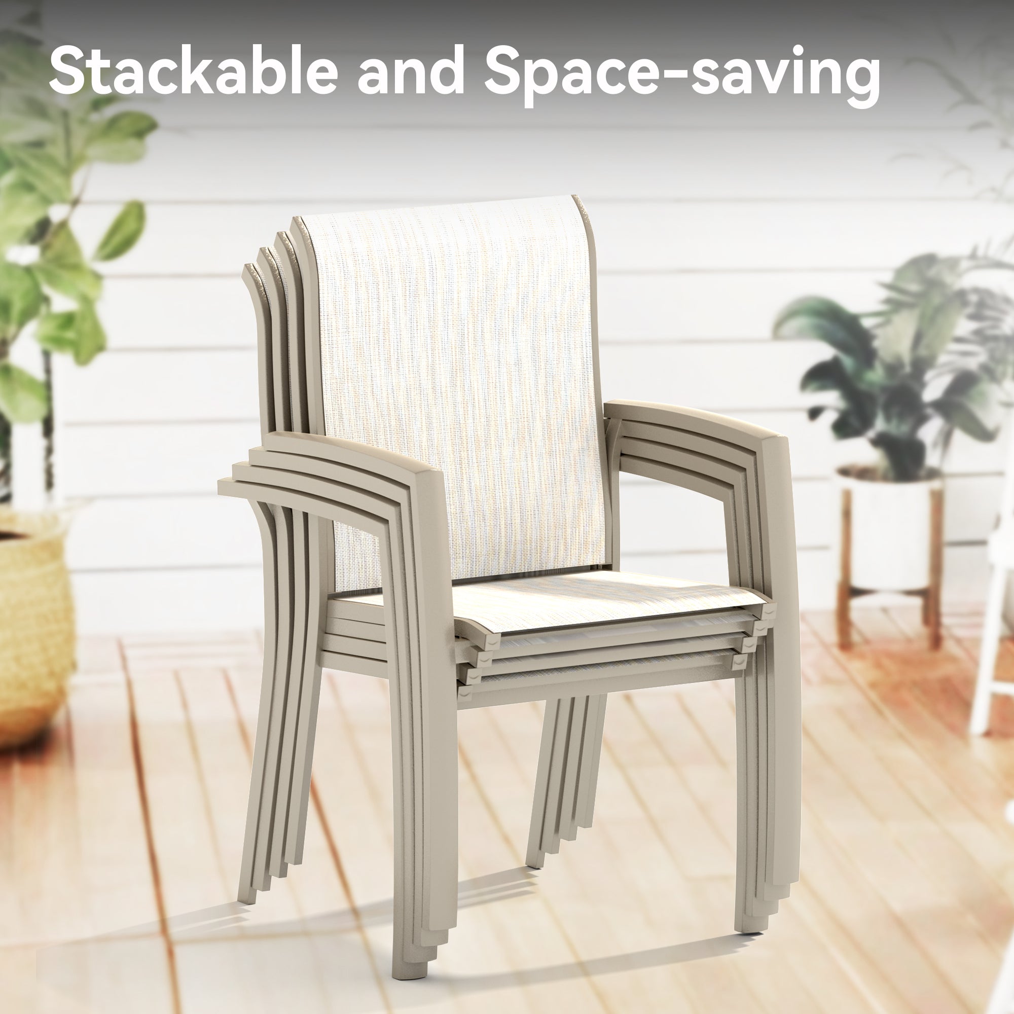 VRSHWO Garden Patio Chairs Set of 2