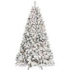4.5FT Flocked Christmas Tree with 250 UL Lights