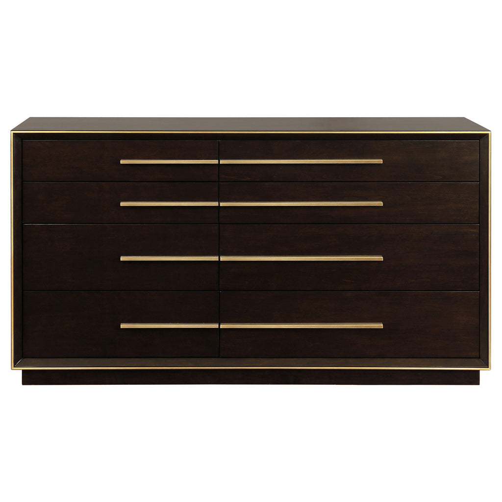 Prescott Smoked Peppercorn 8-Drawer Dresser