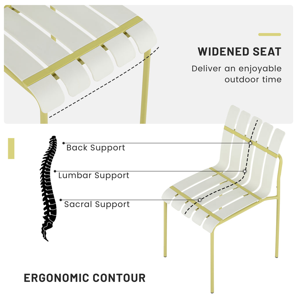 Summer - 4-Pack Modern Striped Color Block Chairs