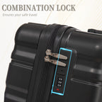 Hifine Tourist 20"/24"/28" 3-Piece ABS Spinner Luggage Set