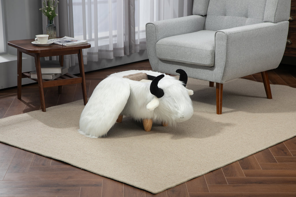 Harry the Buffalo Cow Storage Ottoman-