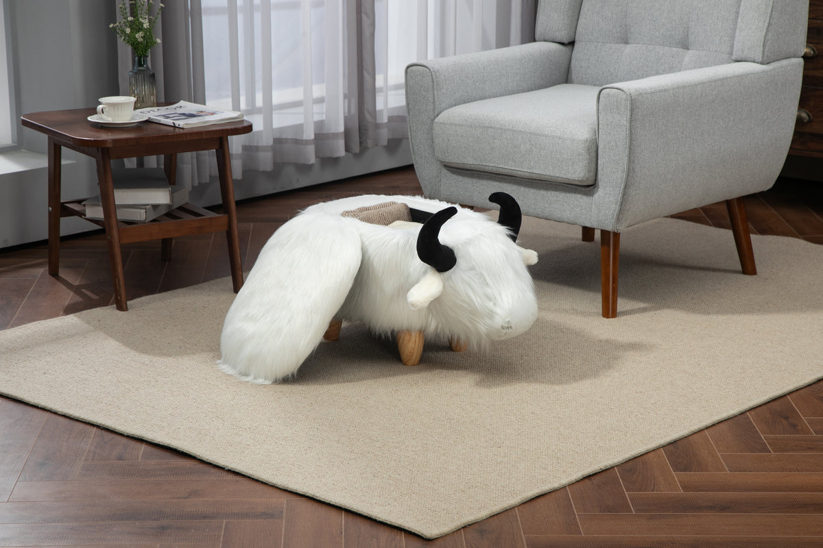 Harry the Buffalo Cow Storage Ottoman-