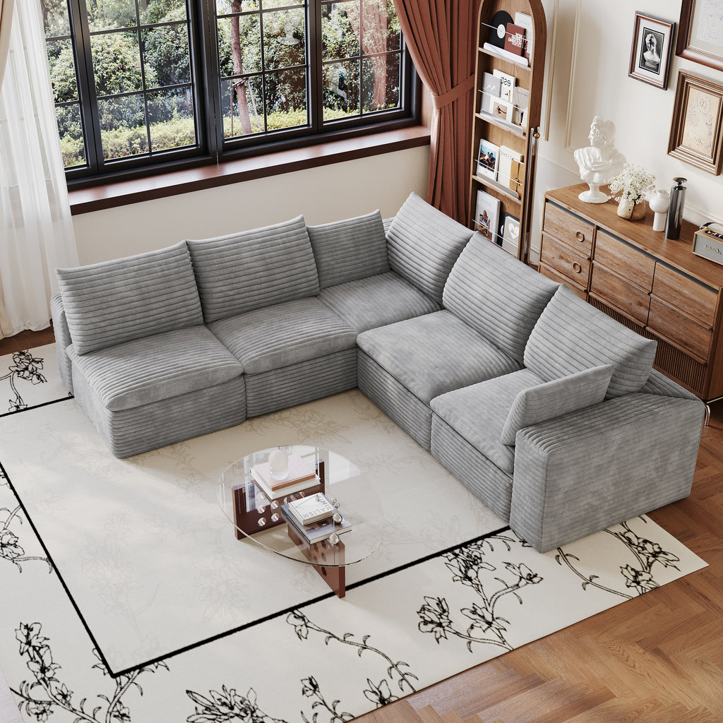 Cloud Sofa in Corduroy Fabric