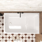 47" Acrylic Freestanding Bathtub with Seat
