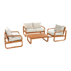 4-Piece Acacia Wood Outdoor Patio Furniture Set