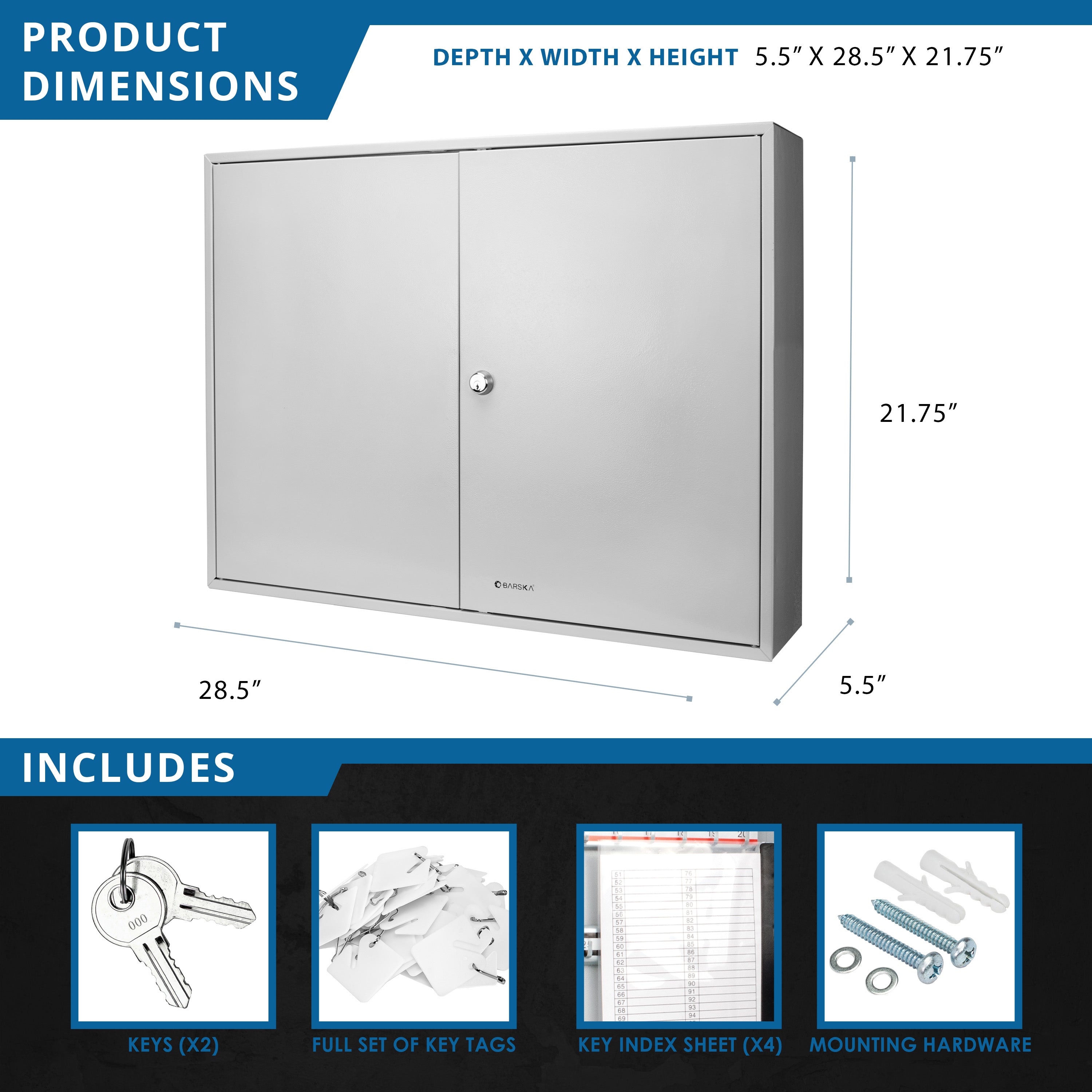 480 Keys Key Cabinet With Key Lock