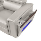 Nova Modern Style Sectional with Console and Bluetooth Speaker