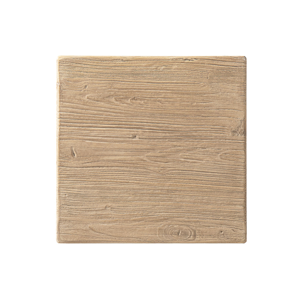 Hawthorne 18" Square Reclaimed Elm Trestle Side Table