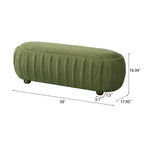 Upholstered Ottoman - Oval Shape