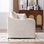 43.9" Wide Modern Upholstered Farmhouse Performance Accent Chair