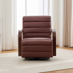 30.7"W Modern Upholstered 360° Swivel Accent Chair