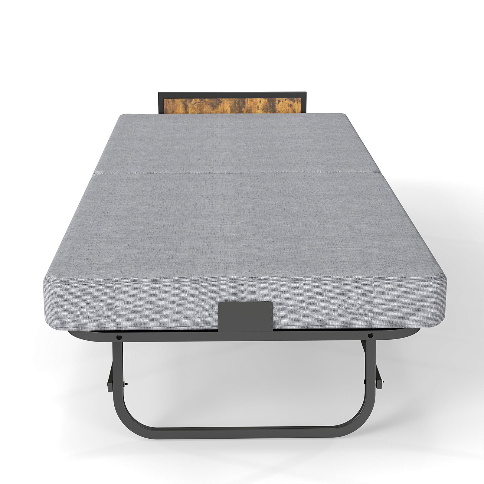 78" Folding Bed with Headboard & USB Charging Station