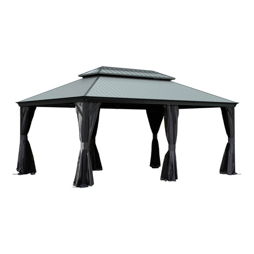 12'x18' Hardtop Gazebo with Resin Roof