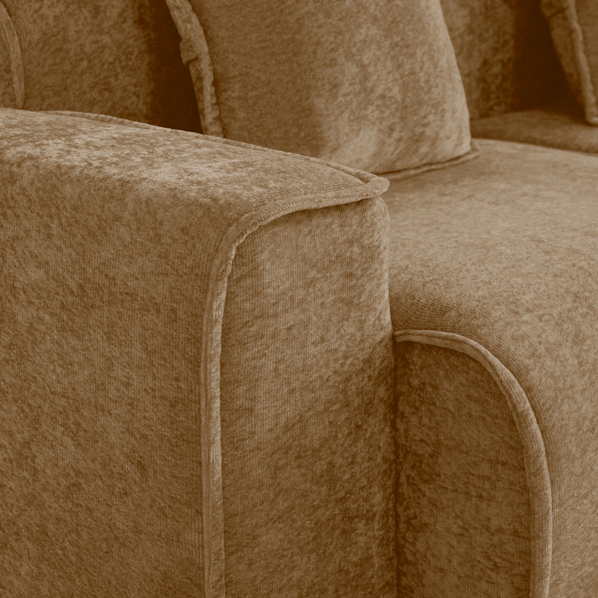 Streamlined Design Deep Seat Modular 3 Seat Sofa