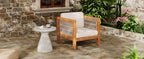 Acacia Wood Outdoor Club Chair