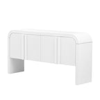 U_STYLE 62.2-Inch Wave-Pattern Console Table