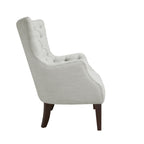 Button Tufted Wing Chair