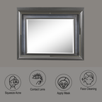 Sawyer Metallic Vanity & Dresser Mirror