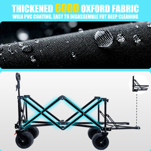 Foldable Wagon with Extended Tailgate