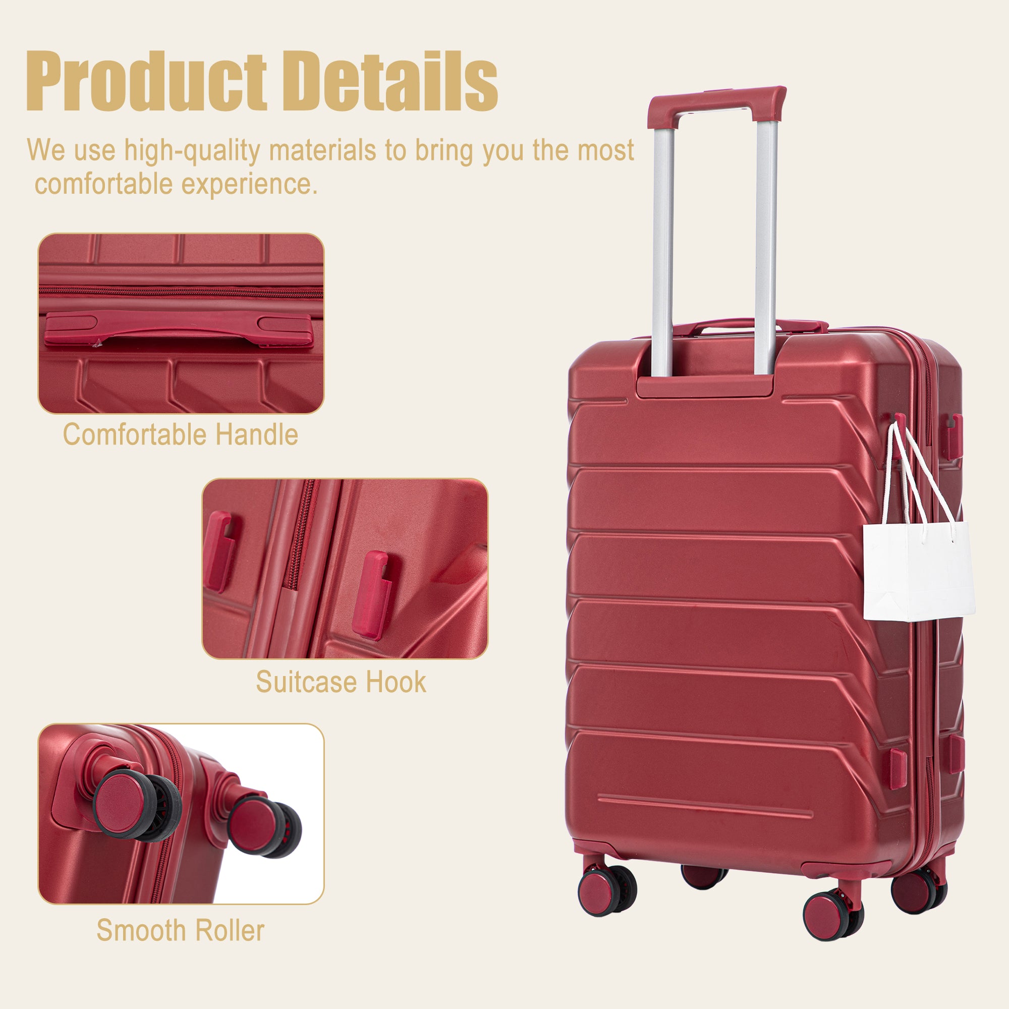 28 Inch ABS Hard Shell Large Travel Checked Luggage