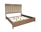Queen Upholstered and Strap Panel Bed