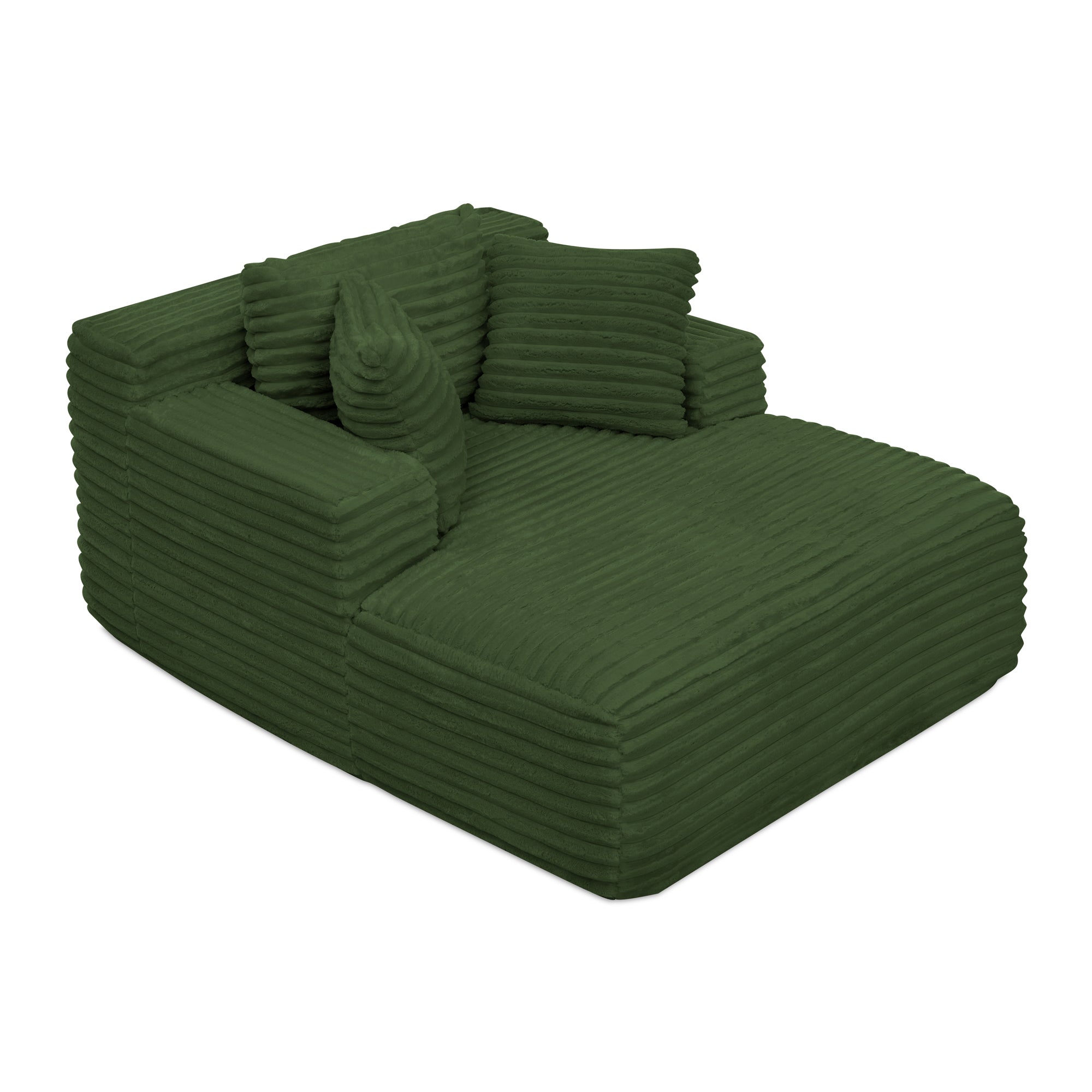 Fluffy Corduroy Upholstered Cloud Couch Sofa Bed