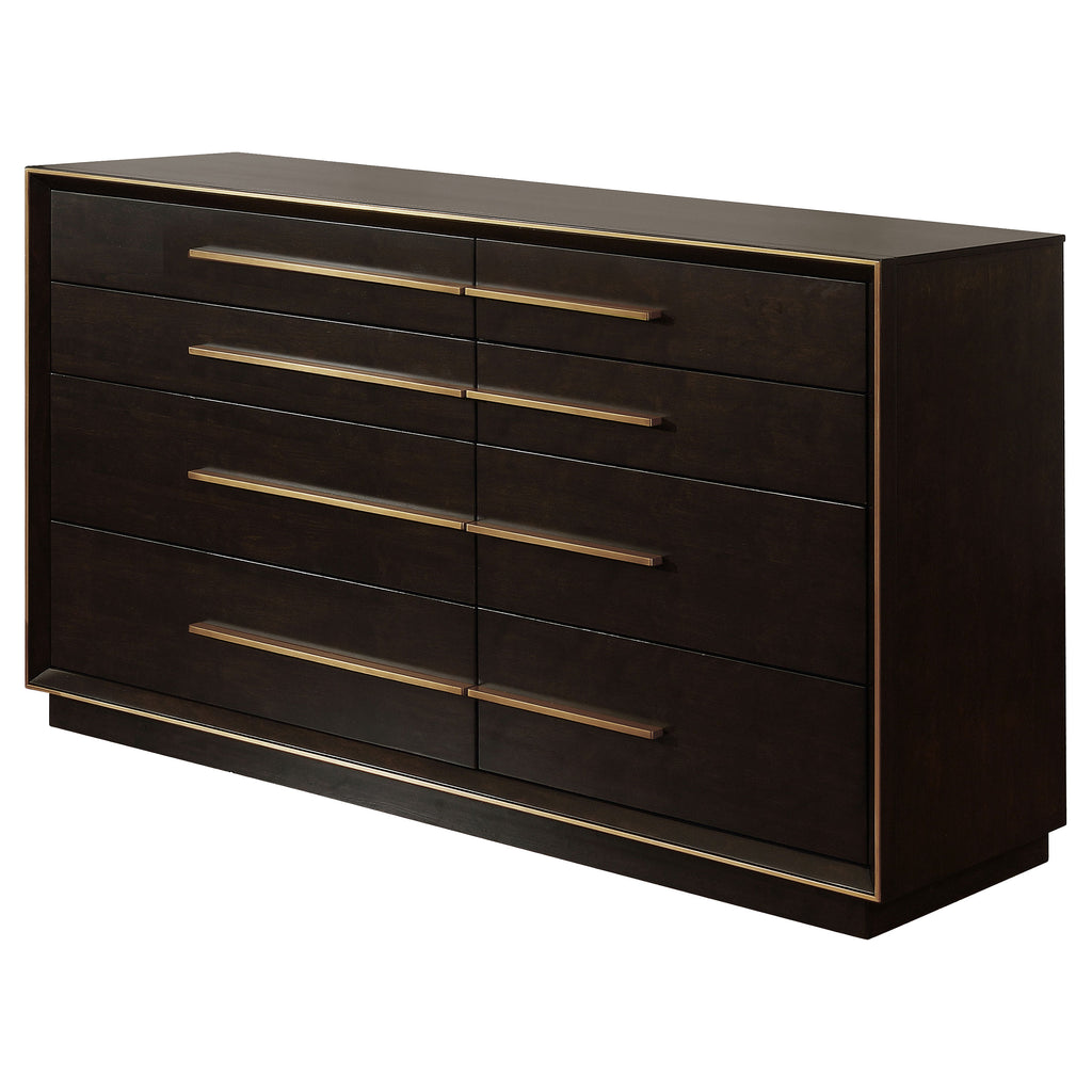 Prescott Smoked Peppercorn 8-Drawer Dresser