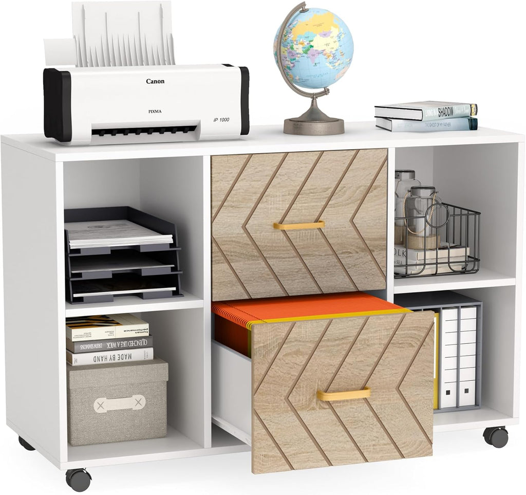 39.37-Inches Large Mobile Lateral File Cabinet