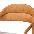 Bohemian Light Honey Rattan Arm Chair