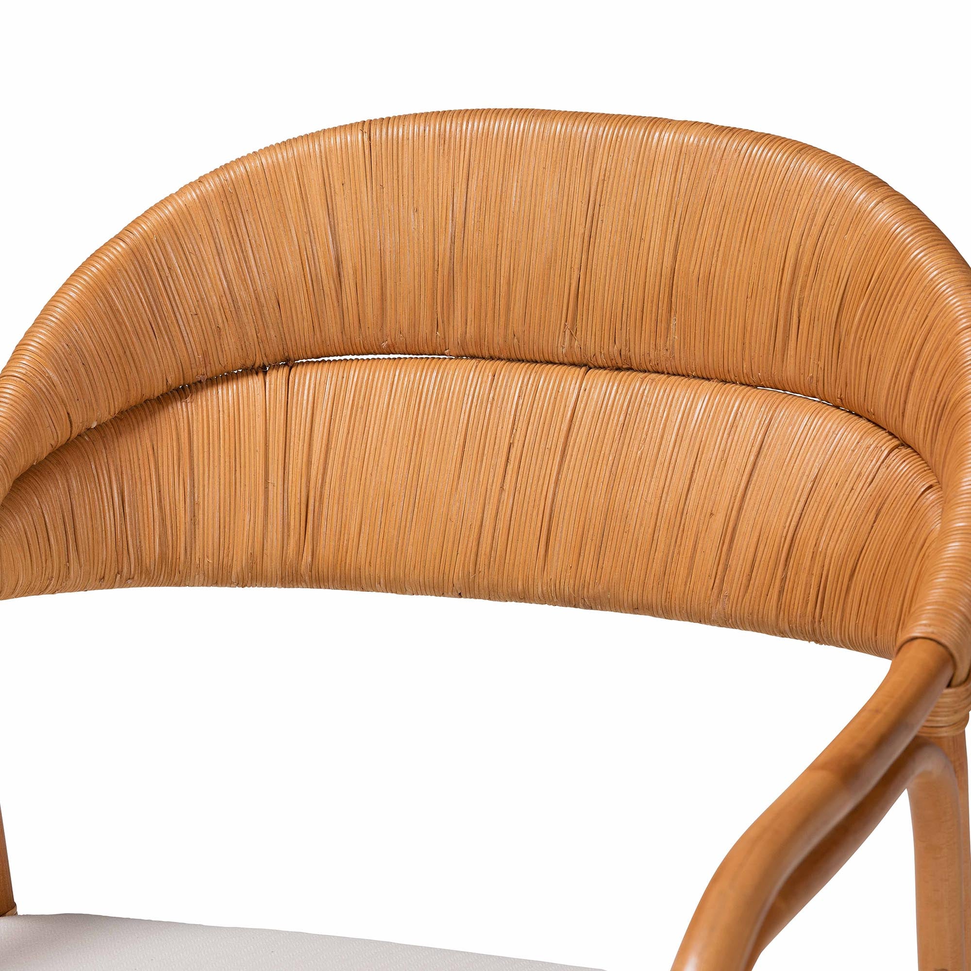 Bohemian Light Honey Rattan Arm Chair
