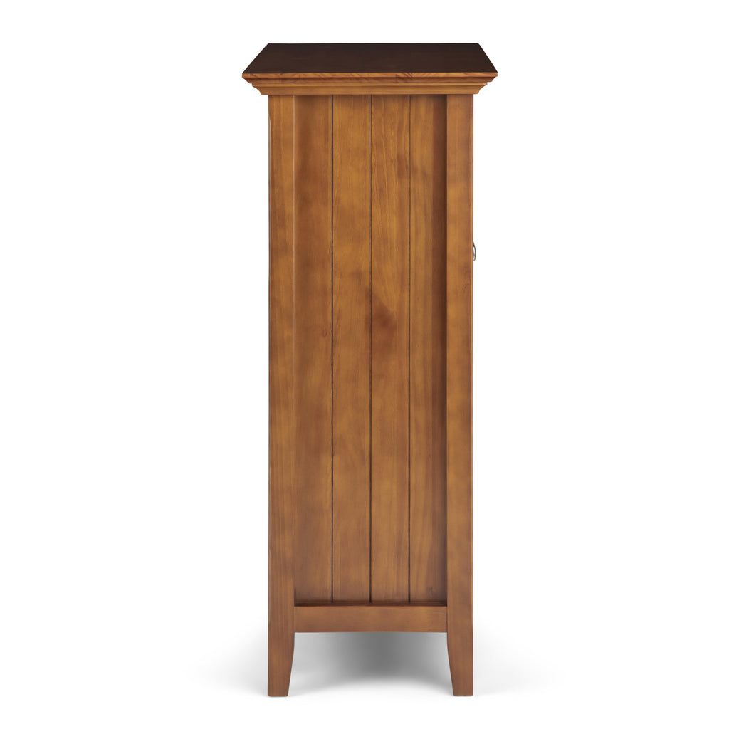 Acadian 39 Inch Wide Solid Wood Transitional Storage Cabinet in Light Golden