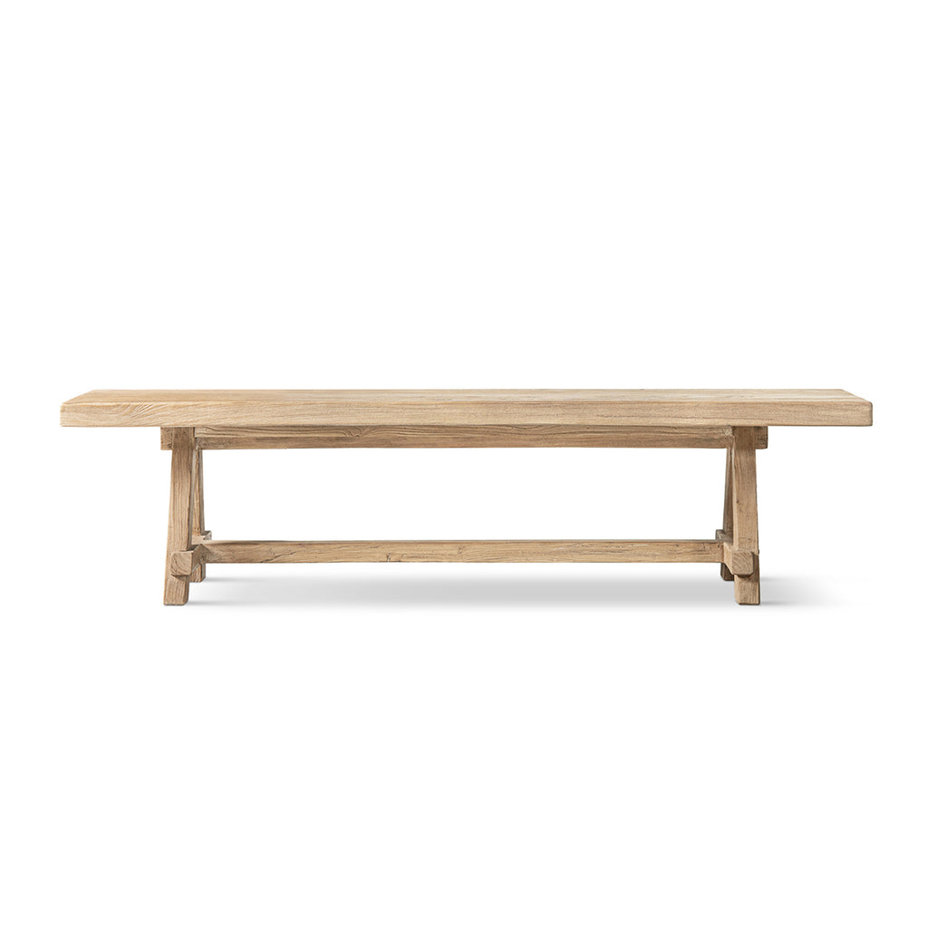 Hawthorne 72" Reclaimed Elm Trestle Dining Bench