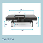 Twin XL Adjustable Sleep to Stand Bed with Convenient Lift Assist TXL