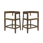 Rubberwood Counter Stool Set of 2