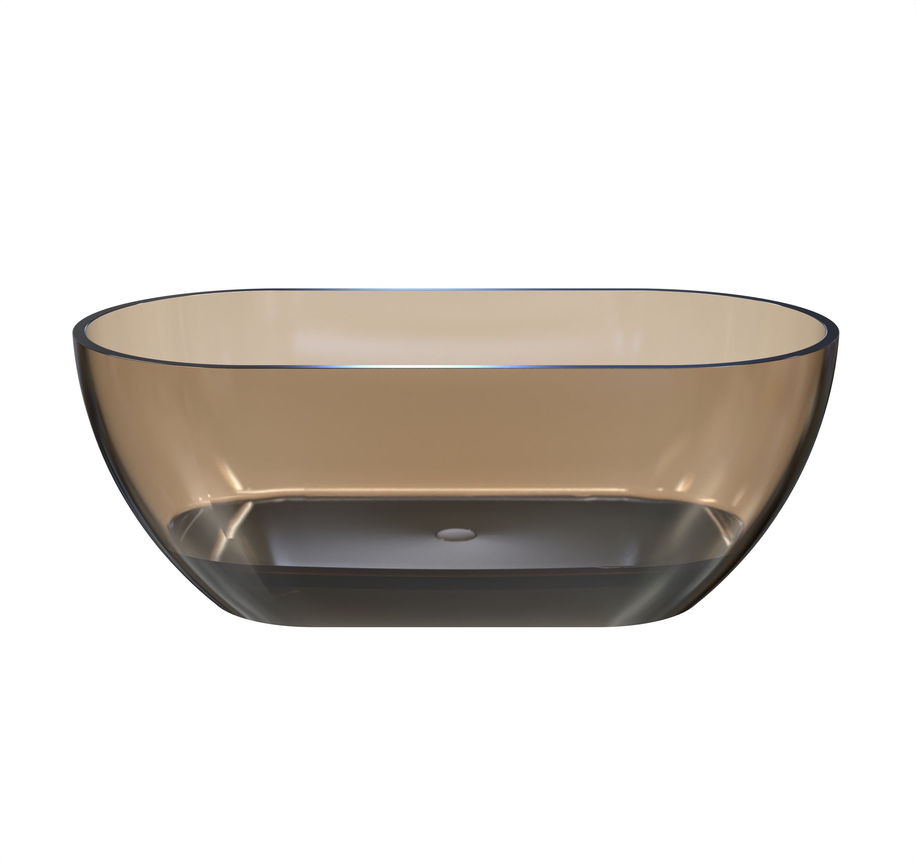 59 Inch Resin Oval Freestanding Bathtub
