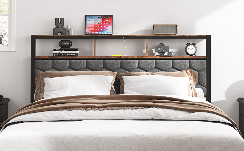 Full Size Wooden Platform Bed Frame